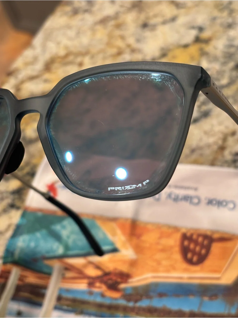 Women's Oakley Sielo SQ Black Square Polarized Sunglasses - excellent condition